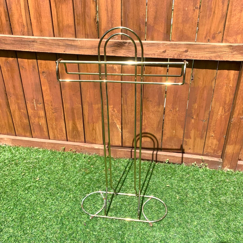 Towel Rack Gold Freestanding Bathroom Towel Stand Holder Storage - photo 3