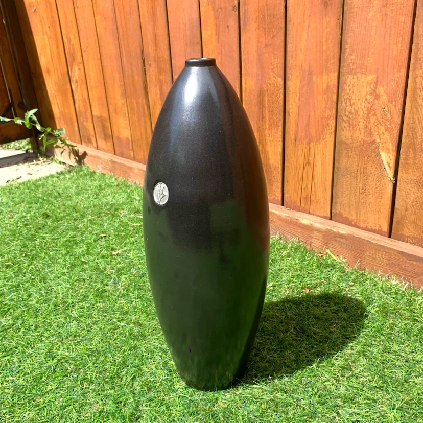 Ceramic Floor Vase Black Decorative Home Decor Tall Accent Vase - photo 4