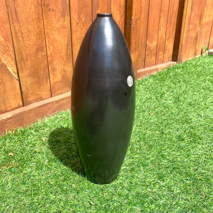 Ceramic Floor Vase Black Decorative Home Decor Tall Accent Vase - photo 5