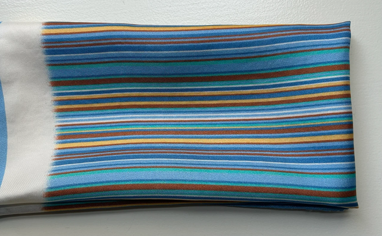 Barneys New York Striped Silk Scarf - photo 5