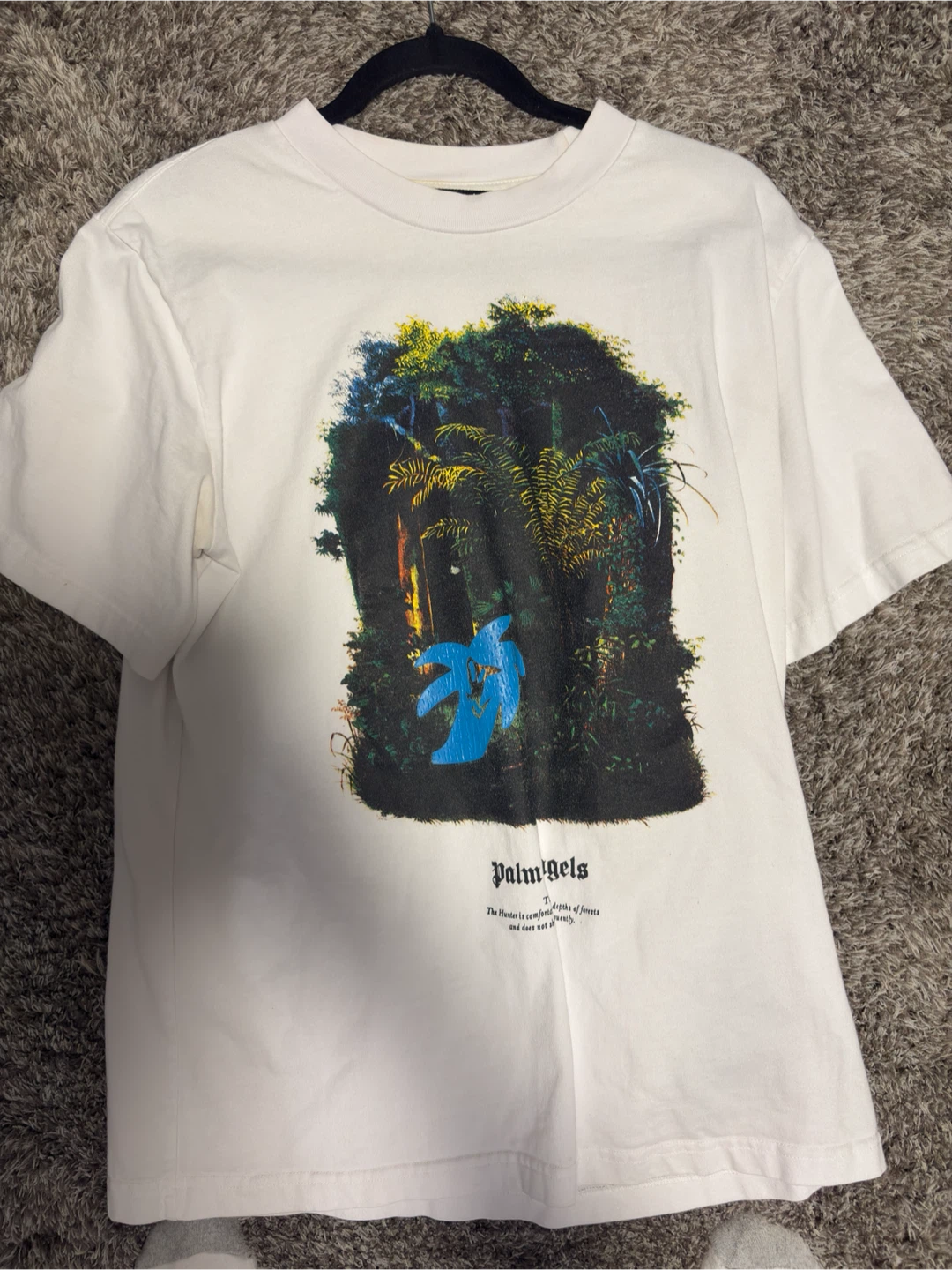 Palm Angels White Graphic T-Shirt