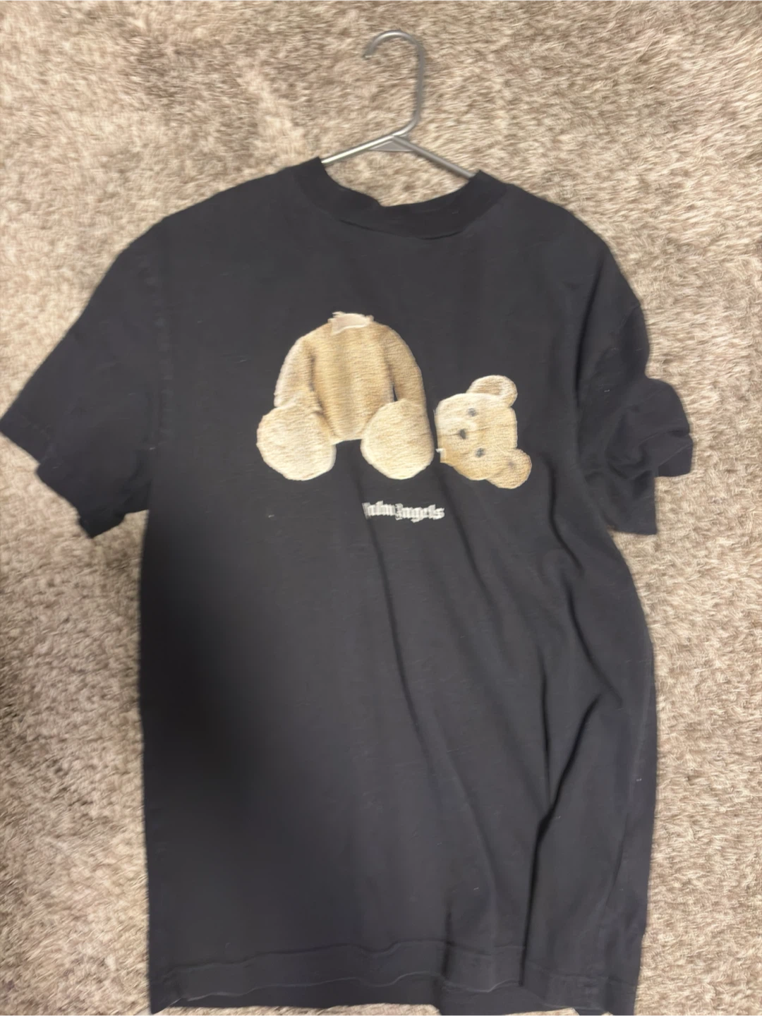Palm Angels Black Teddy Bear T-Shirt