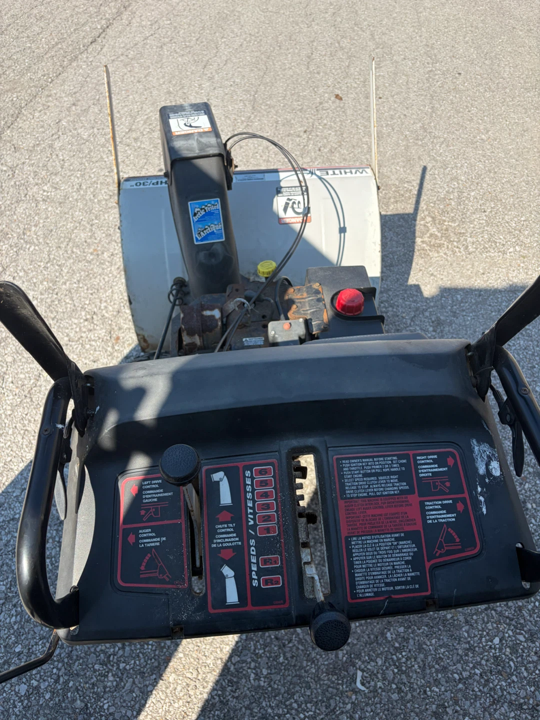 WHITE 10.5HP/30" Snowblower - photo 5