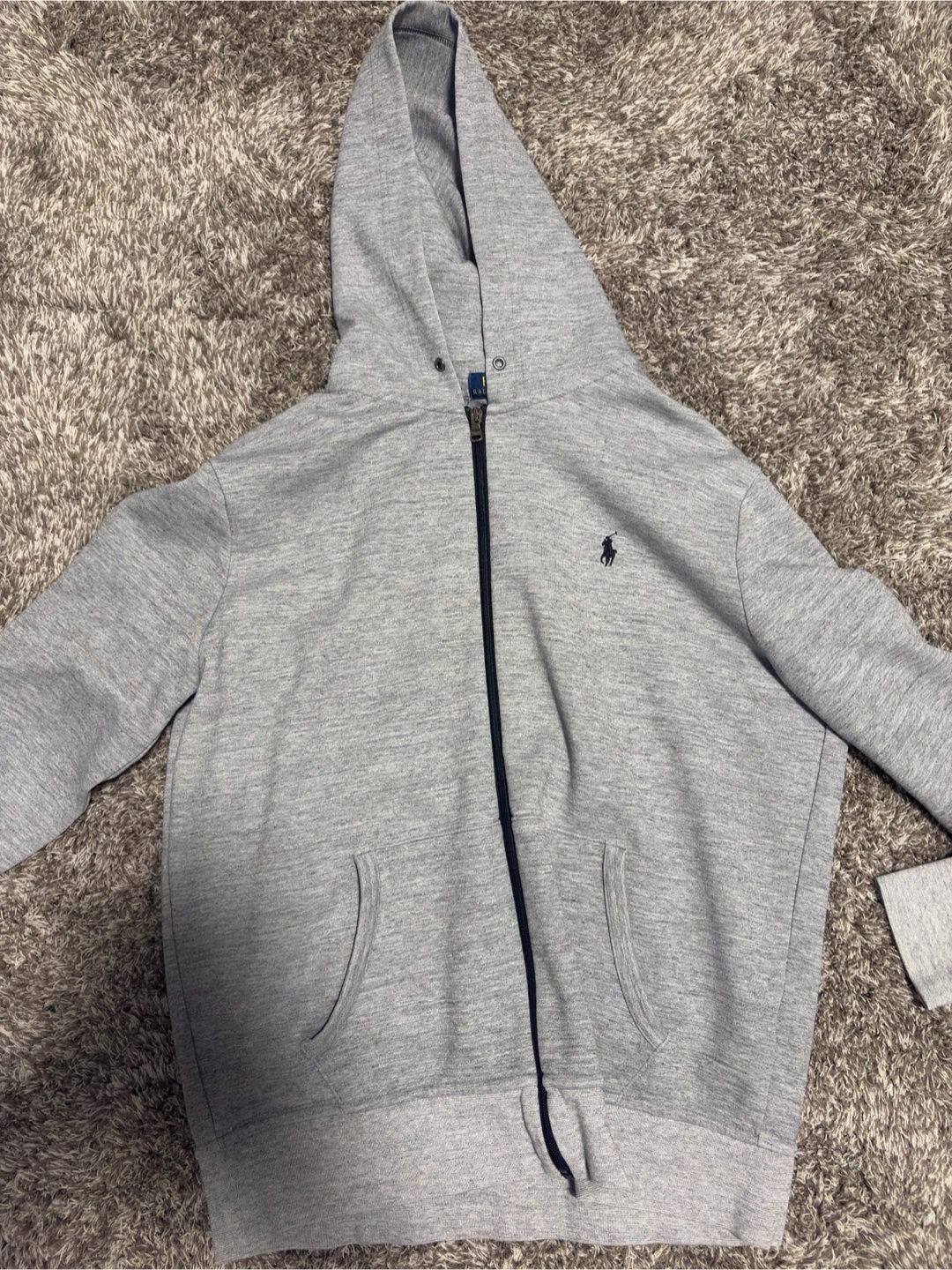 Polo Ralph Lauren Gray Zip-Up Hoodie