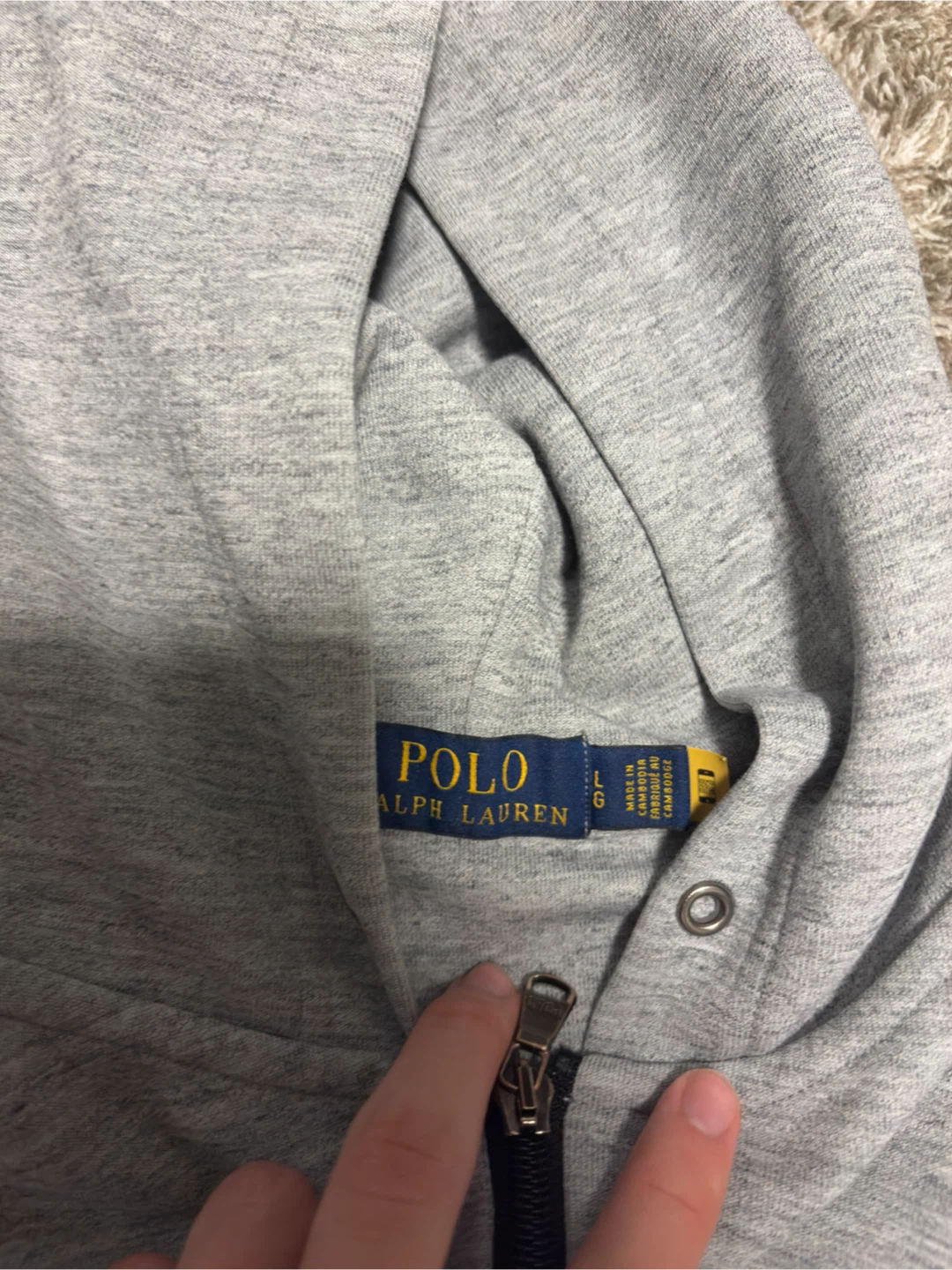 Polo Ralph Lauren Gray Zip-Up Hoodie - photo 2
