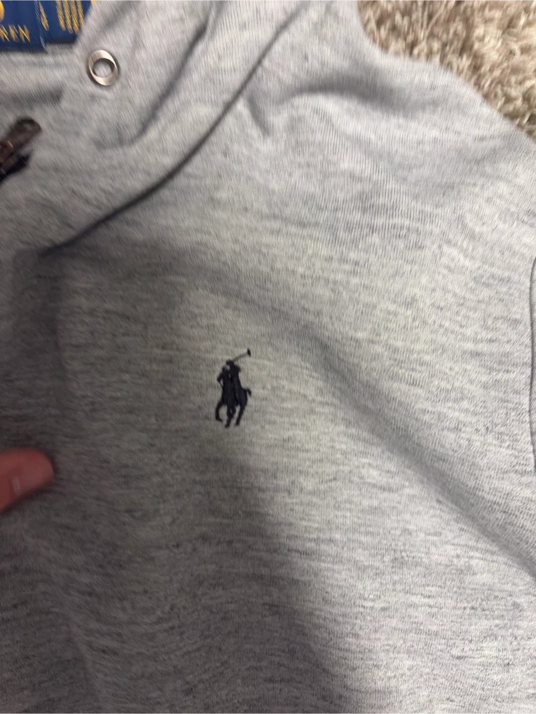 Polo Ralph Lauren Gray Zip-Up Hoodie - photo 3