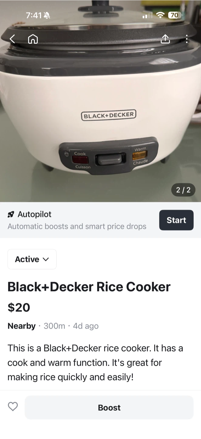 Black+Decker Rice Cooker