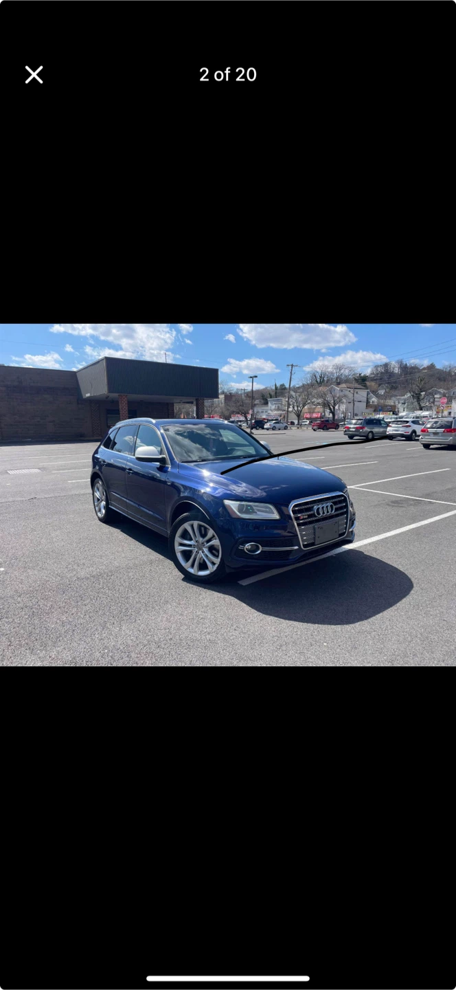 Blue Audi SQ5 SUV