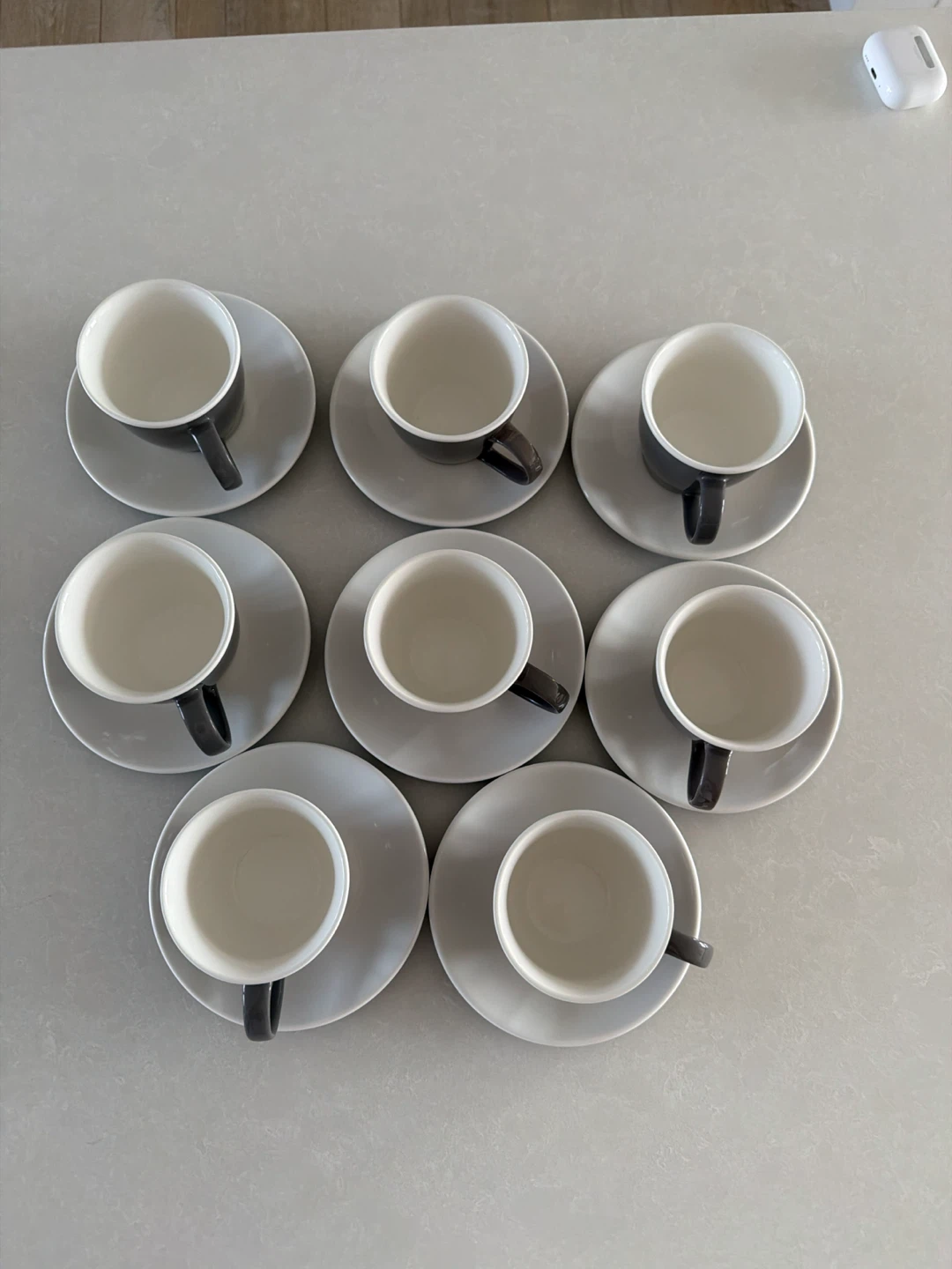 Canvas Collection Coffee Cups and Saucers - Set of 8