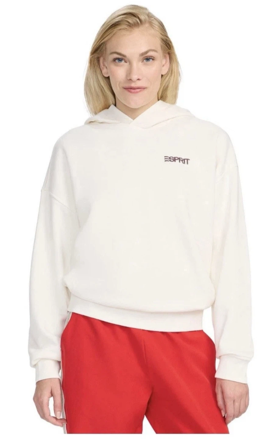 ESPRIT Women’s Oversized Logo Hoodie, Retro 80s Viral - Size XS - photo 2