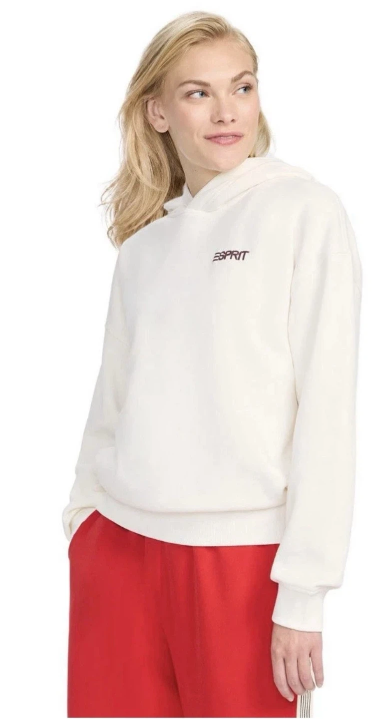ESPRIT Women’s Oversized Logo Hoodie, Retro 80s Viral - Size XS - photo 3