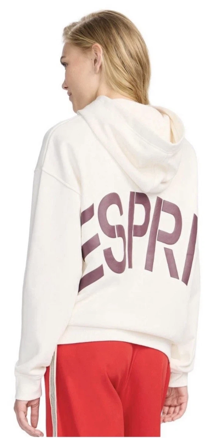 ESPRIT Women’s Oversized Logo Hoodie, Retro 80s Viral - Size XS - photo 4