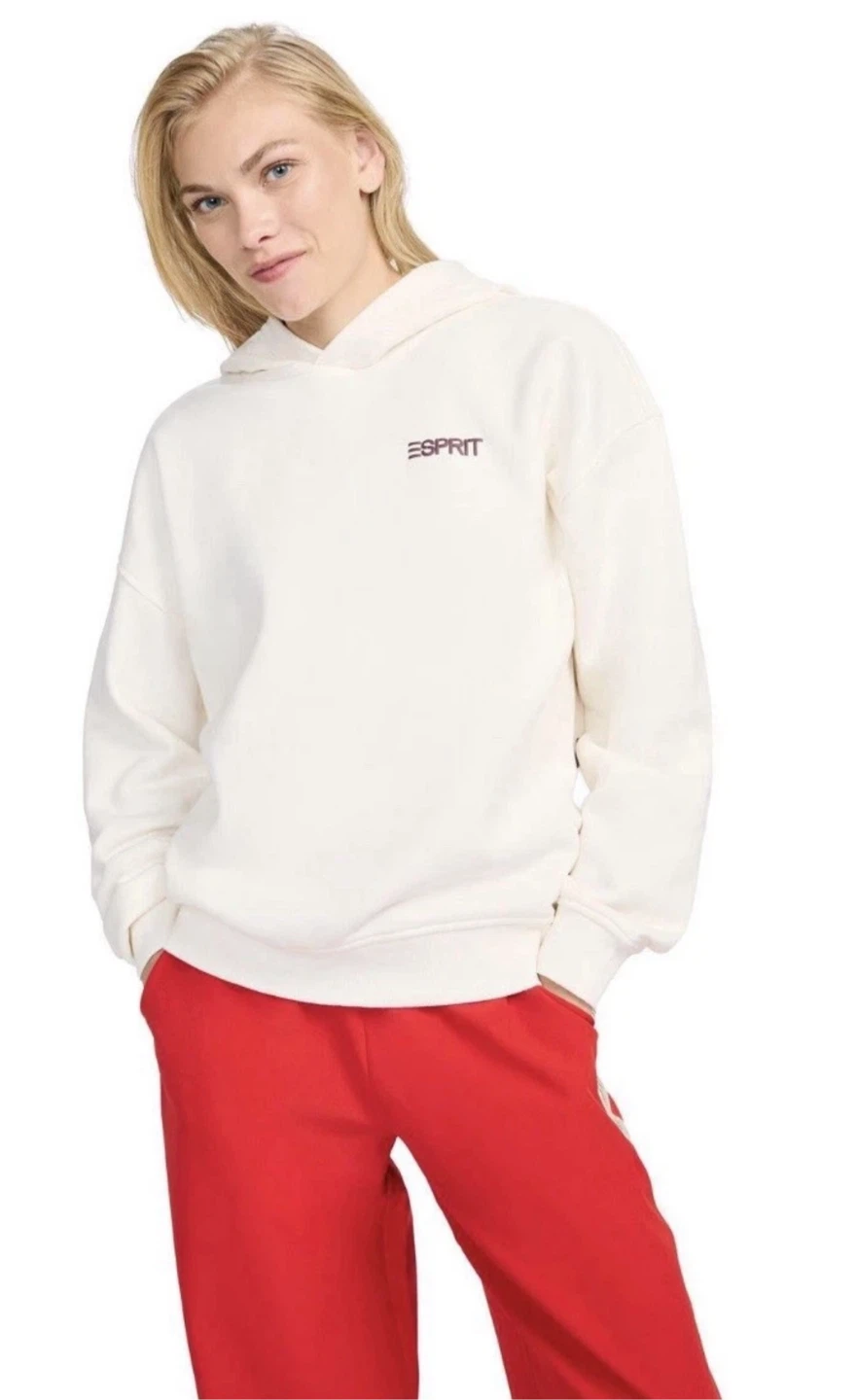 ESPRIT Women’s Oversized Logo Hoodie, Retro 80s Viral - Size XS - photo 5