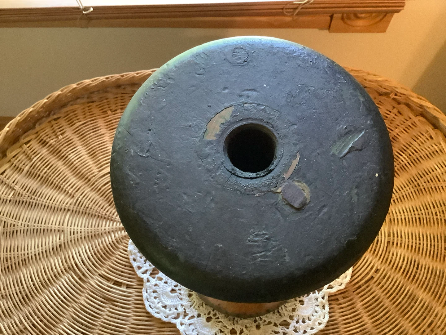 Antique/Vintage Industrial Wooden Spool 🐞 - photo 4