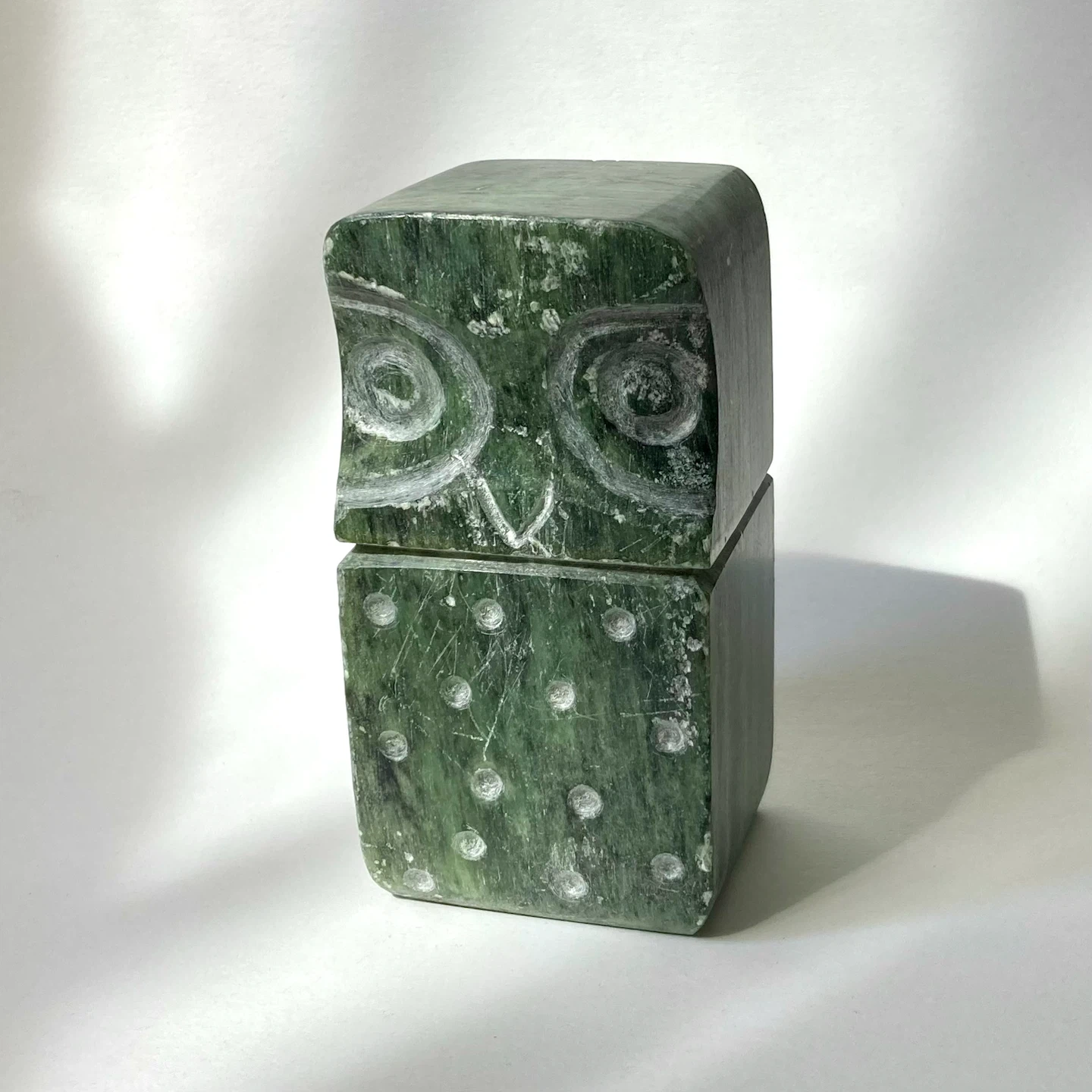 Vintage MCM Canadian Soapstone Owl Sculpture by DIMU - photo 2