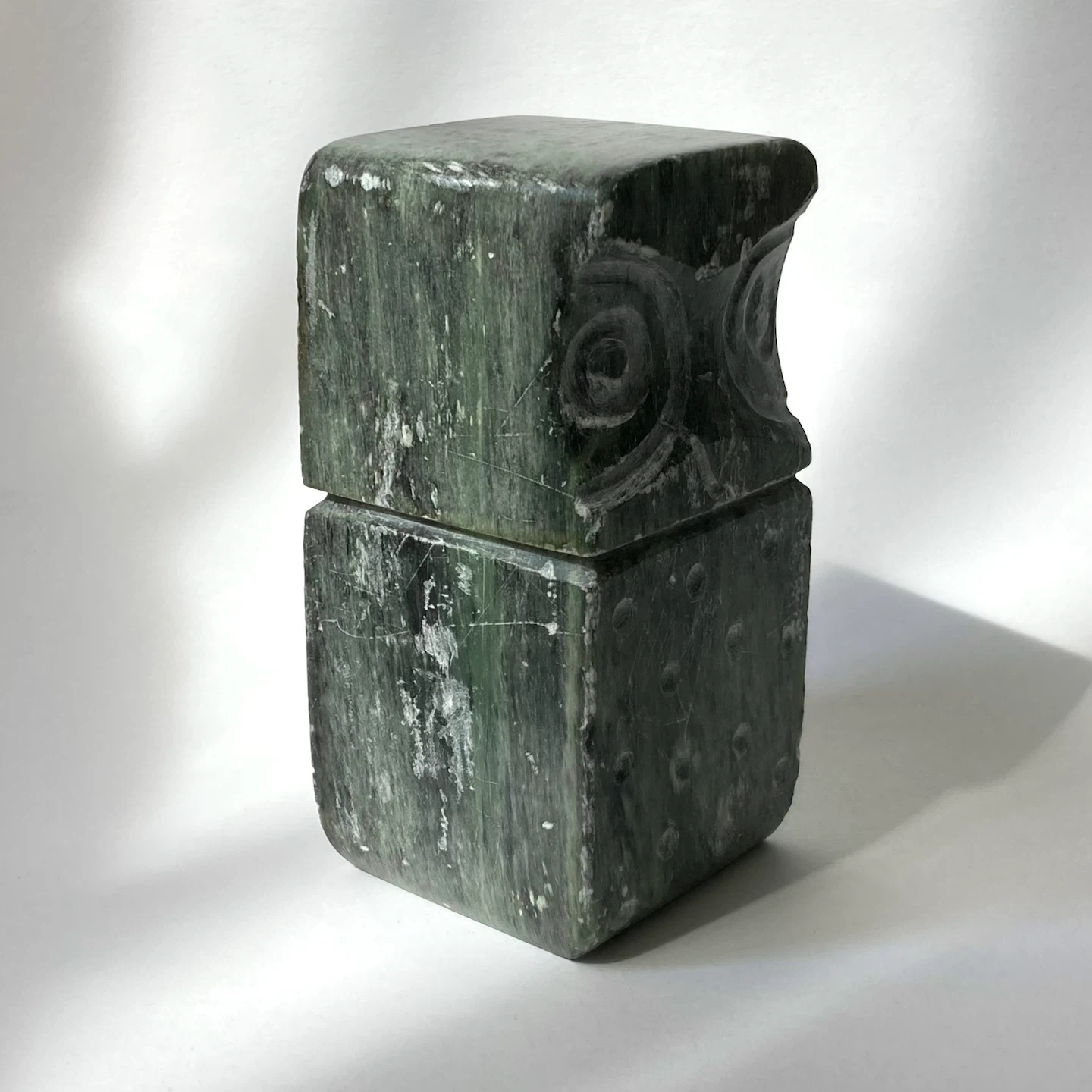 Vintage MCM Canadian Soapstone Owl Sculpture by DIMU - photo 3