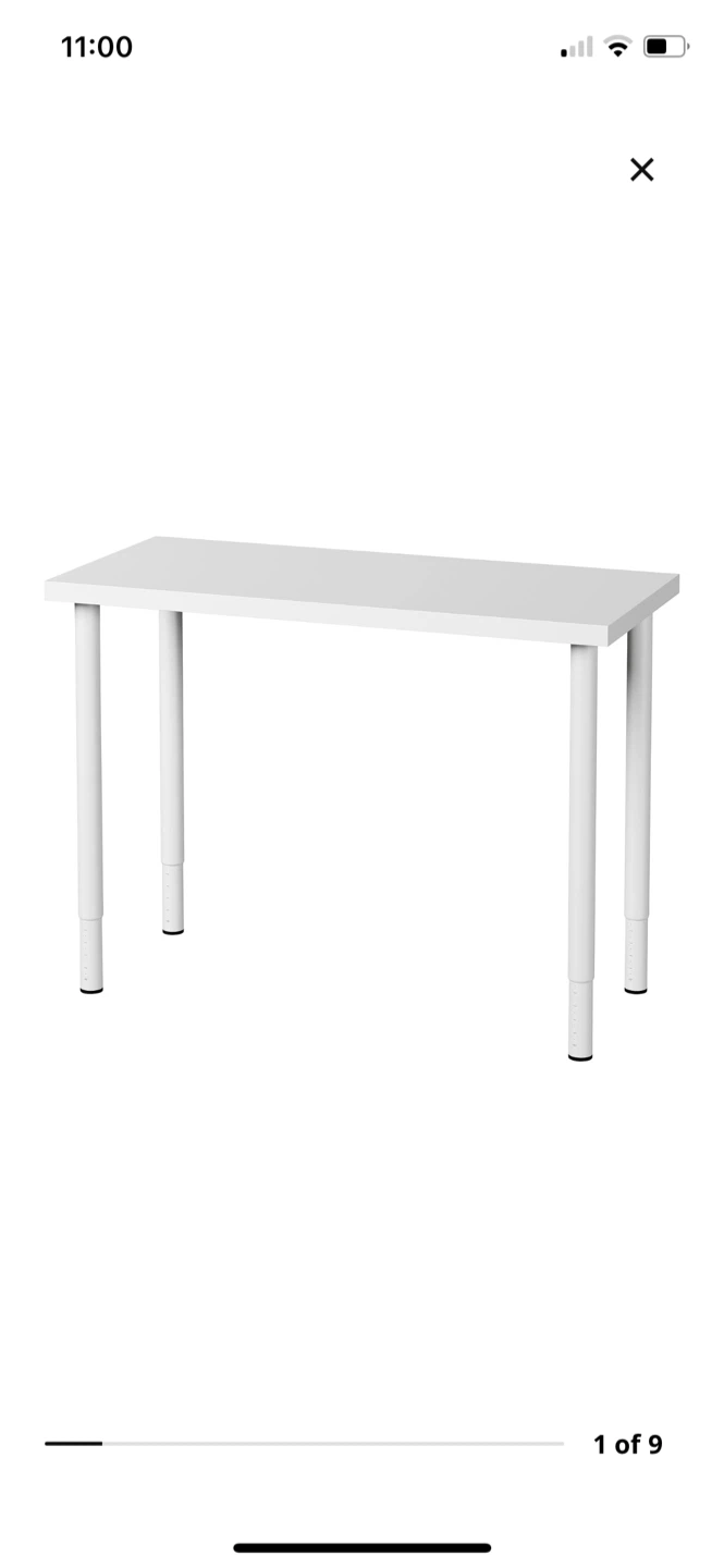 IKEA White Desk adjustable legs - photo 2