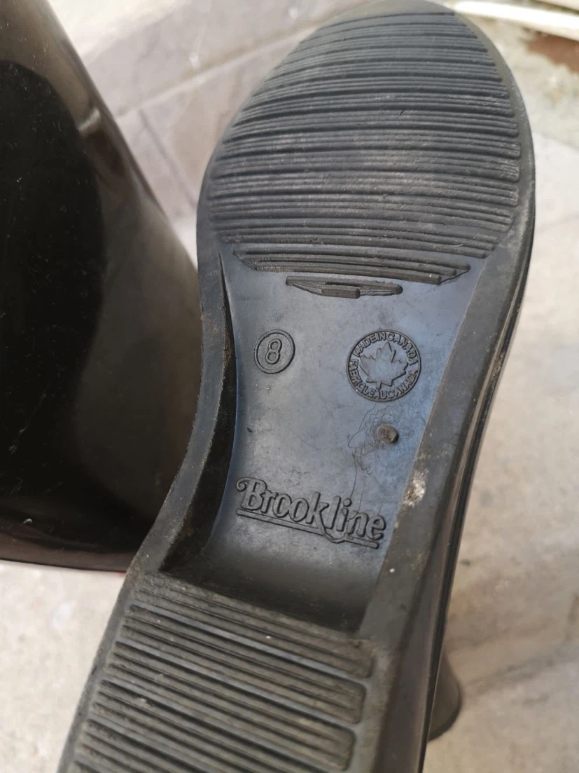 Brookline Women's Size 8 Black Rubber Rain Boots - photo 2