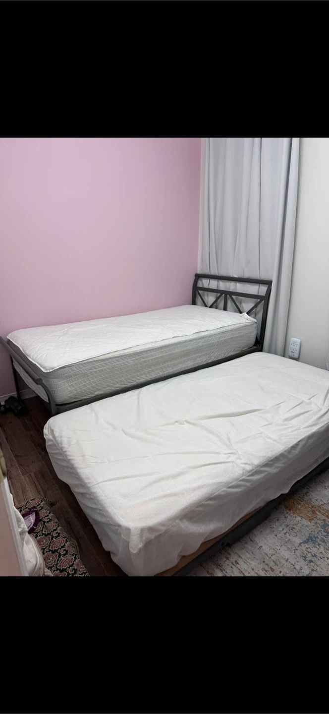Twin Metal Daybed Frame with Mattresses - photo 2
