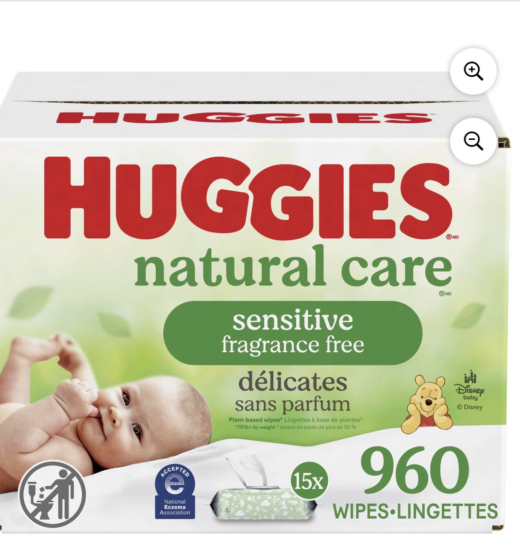 Huggies Natural Care Sensitive Fragrance Free Wipes (960 count) - photo 2