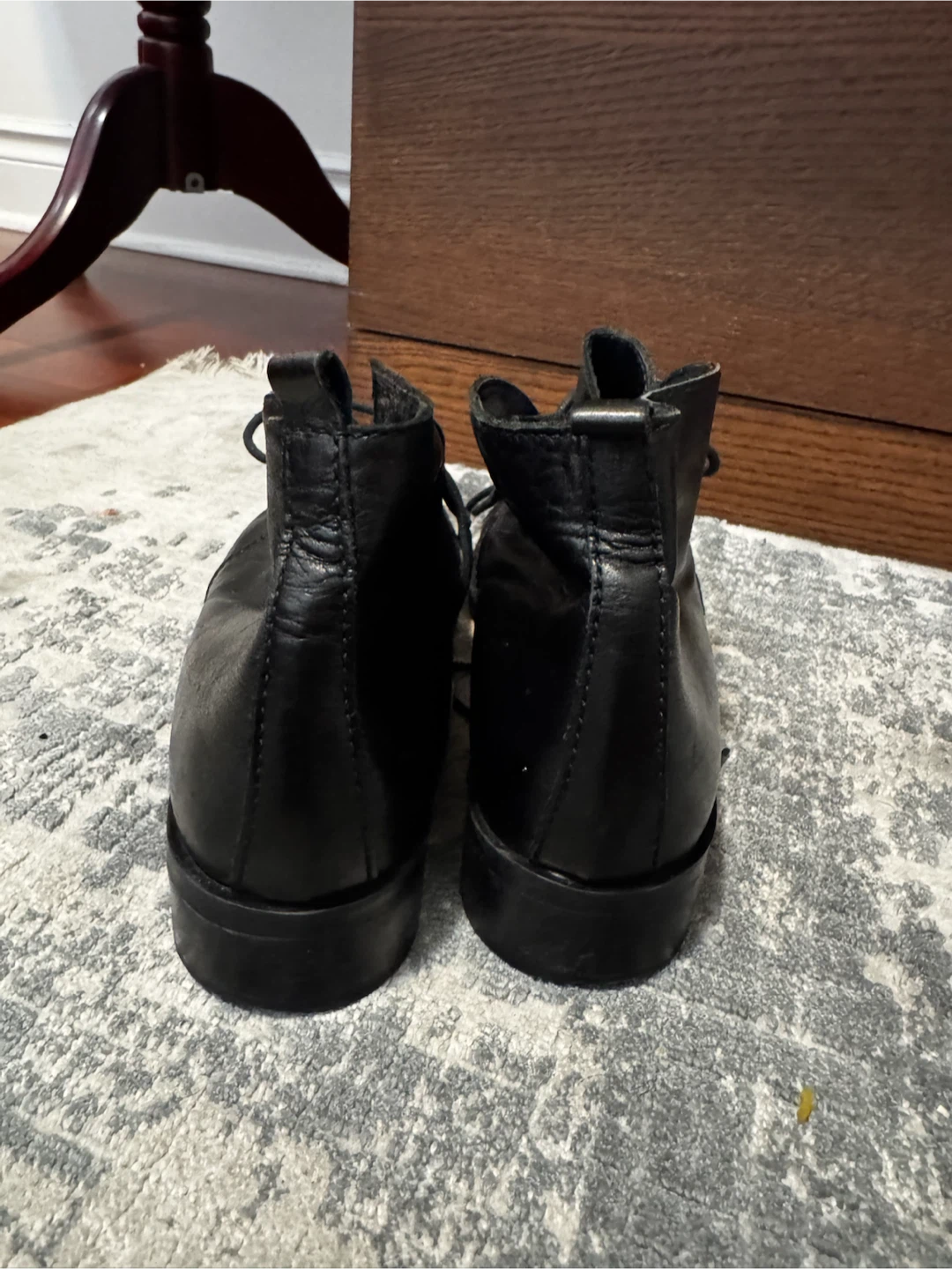 Black Leather Ankle Boots( women) - photo 3
