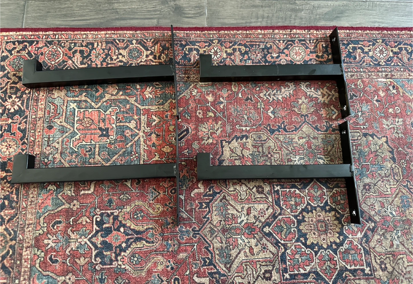 Black Metal Shelf Brackets - 4 for $10