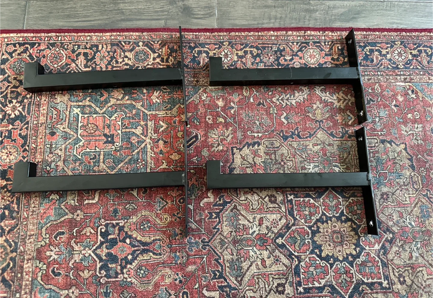 Black Metal Shelf Brackets - 4 for $10