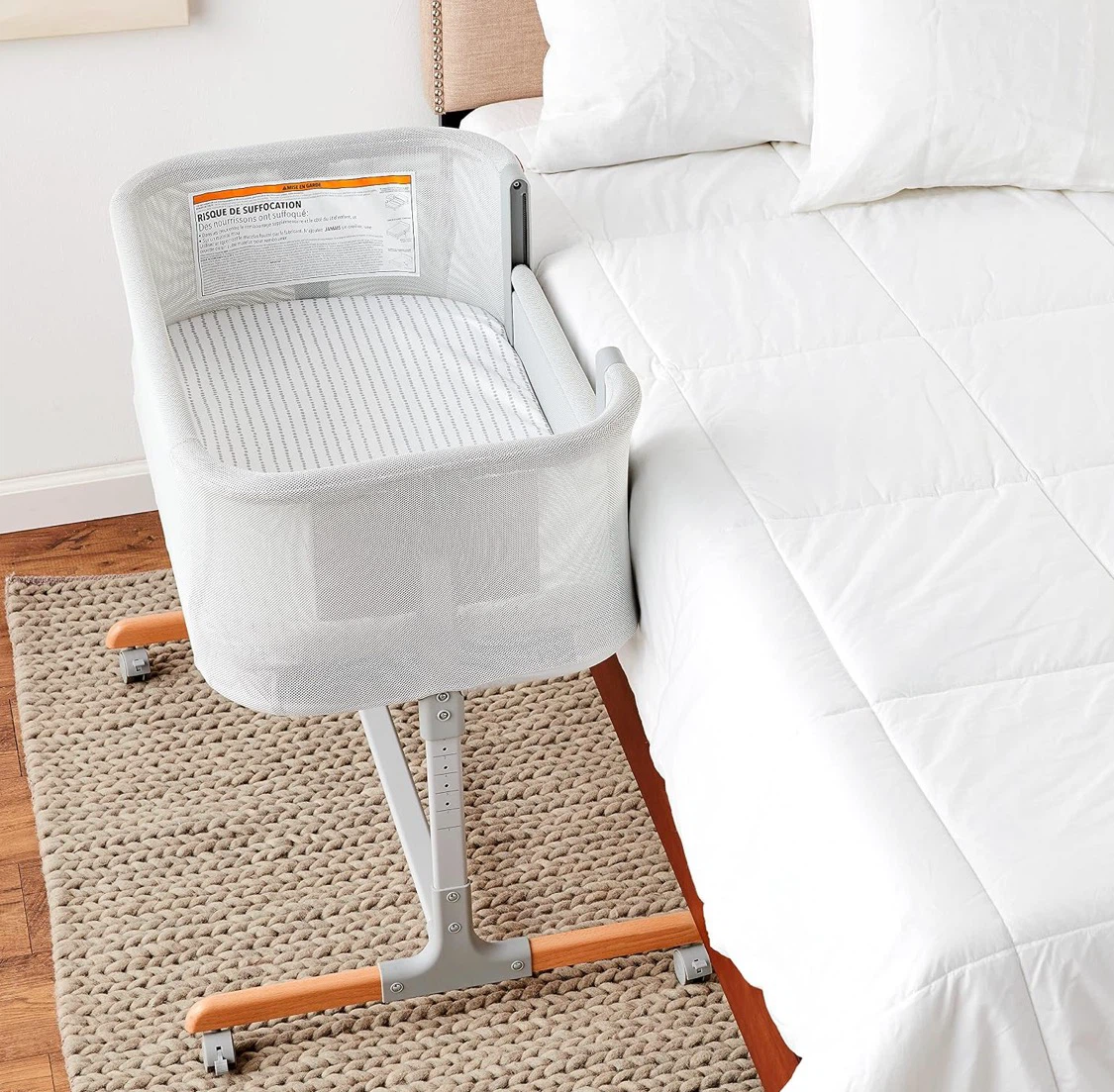 Baby Crib for New Borns Cozy Up 2-in-1 Bedside Bassinet - photo 5