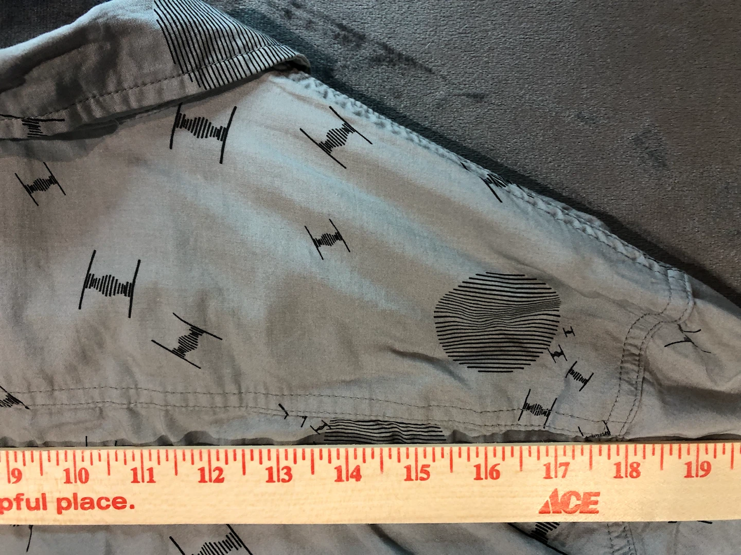 Star Wars Men’s Button up Gray Large - photo 4