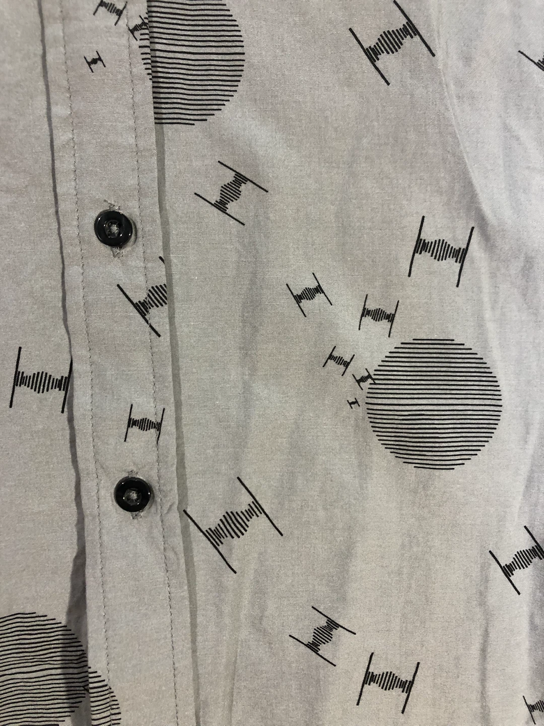 Star Wars Men’s Button up Gray Large - photo 5