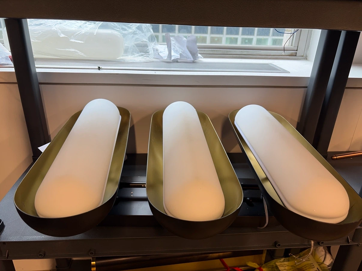 Set of 3 Modern Wall Sconces