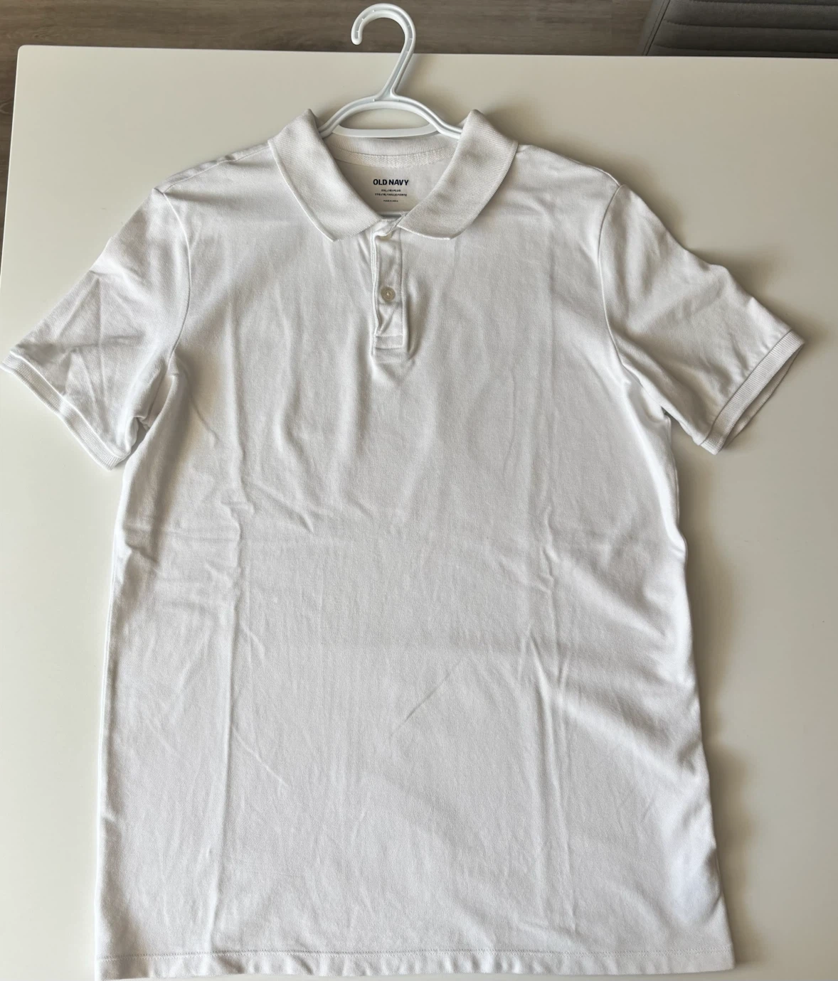 Youth White Polo Shirt XX-Large Plus