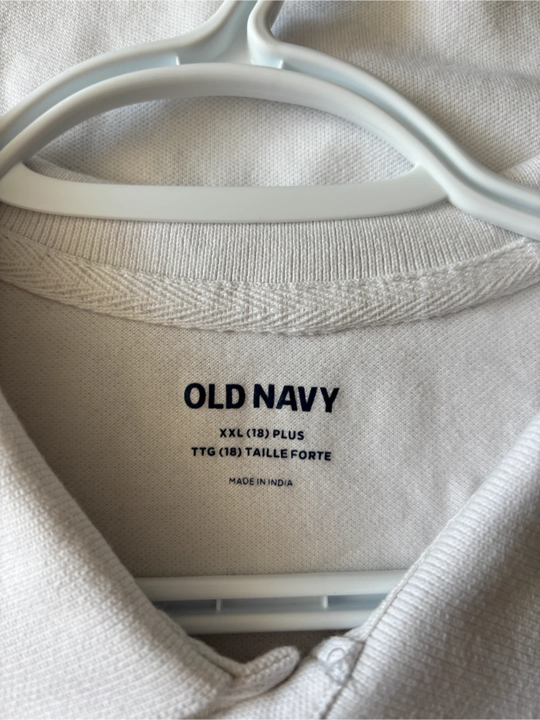Youth White Polo Shirt XX-Large Plus - photo 3