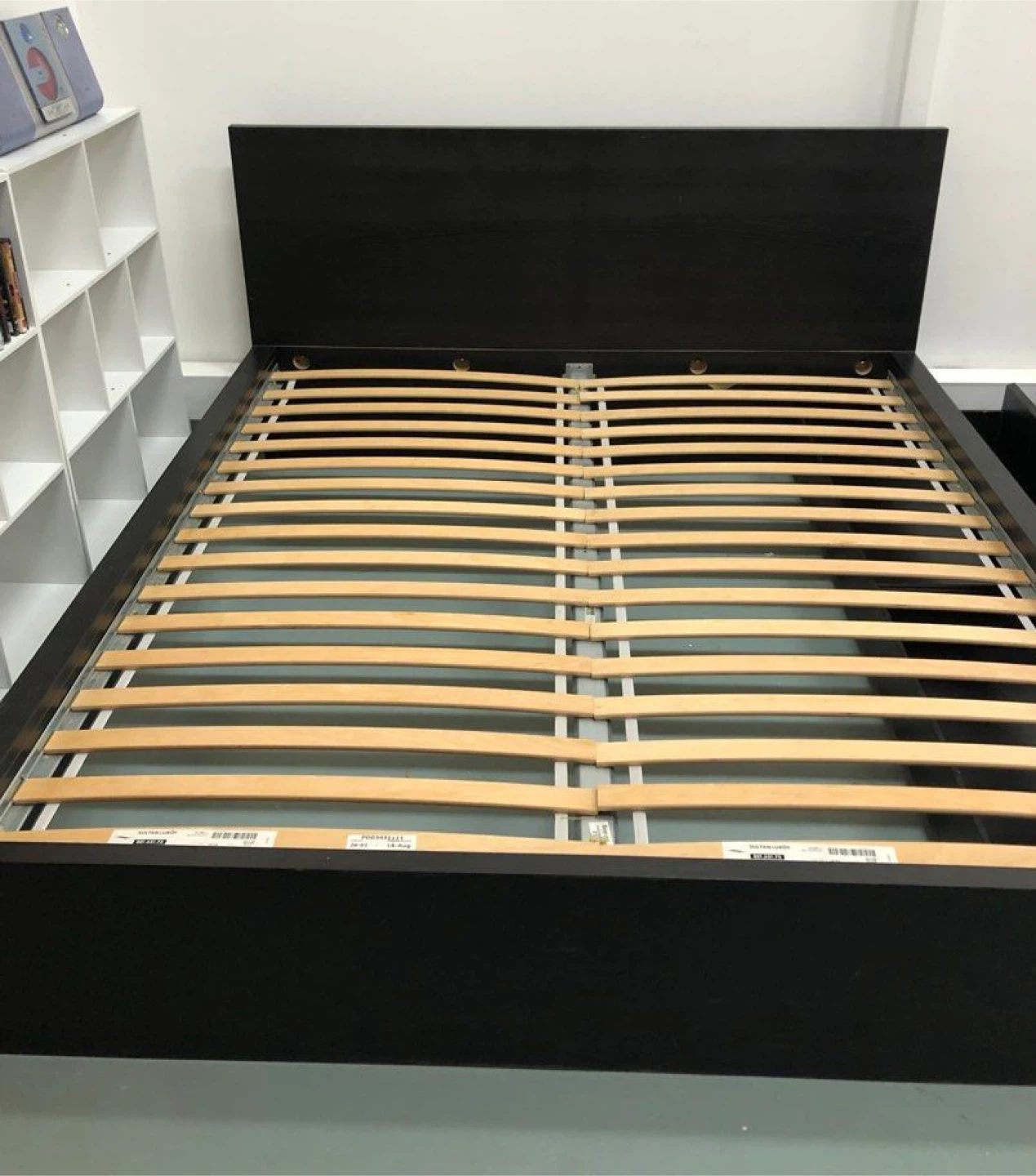 King Size Malm IKEA Bed Frame and 2 Drawers Black Brown - photo 2