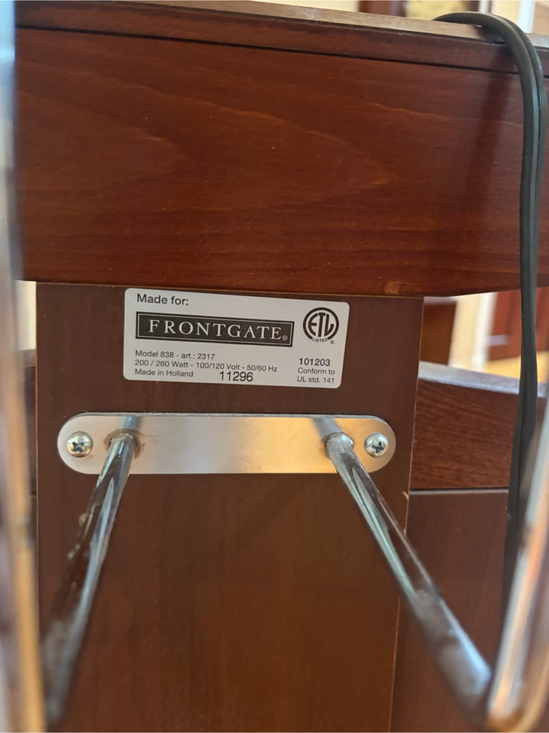 Frontgate Wooden Trouser Press - photo 4