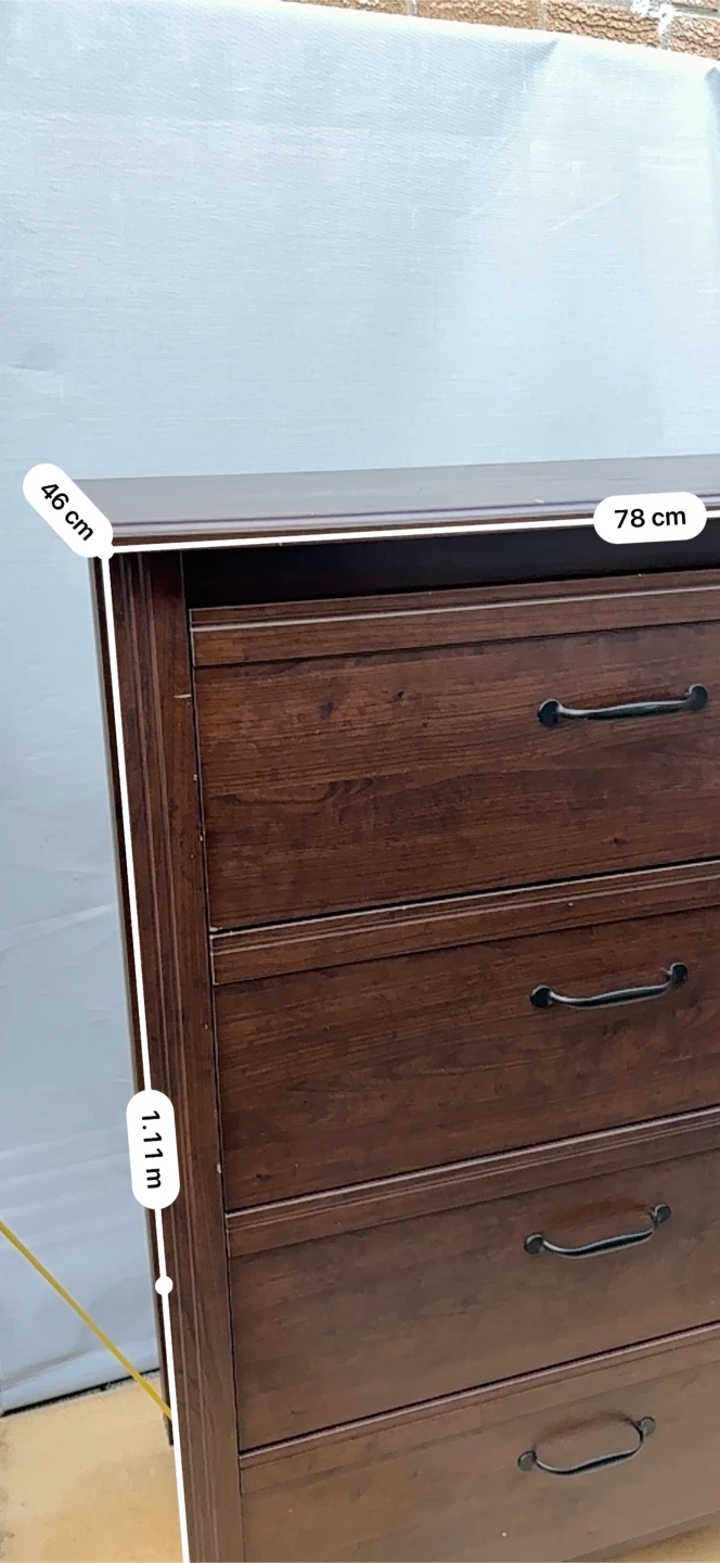 Dark Brown 4-Drawer Dresser - photo 3