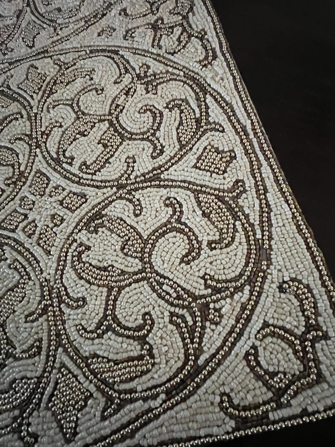 Elegant Beaded Table Runner – Neutral Tones - photo 5
