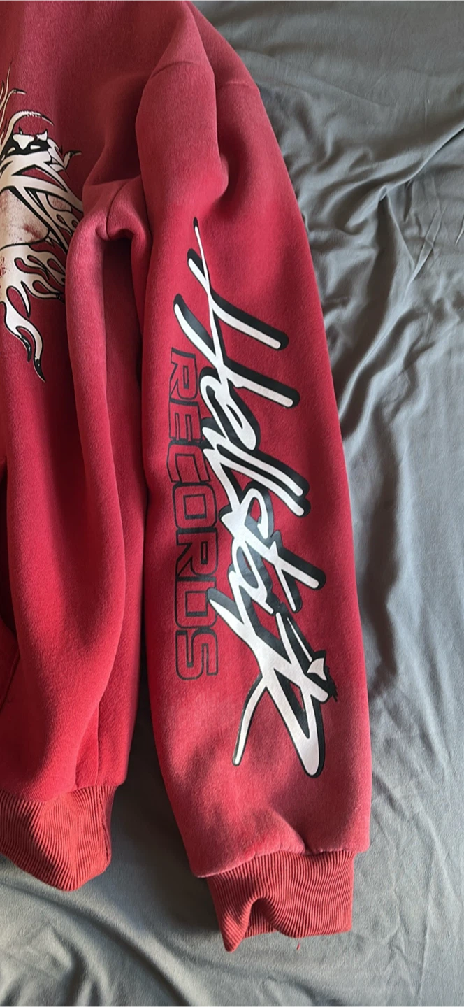 HellStar Records Hoodie Red - photo 2