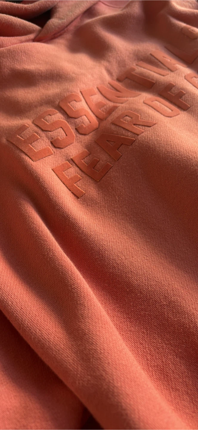 Fear of God Essentials Hoodie - Coral - Medium - photo 3