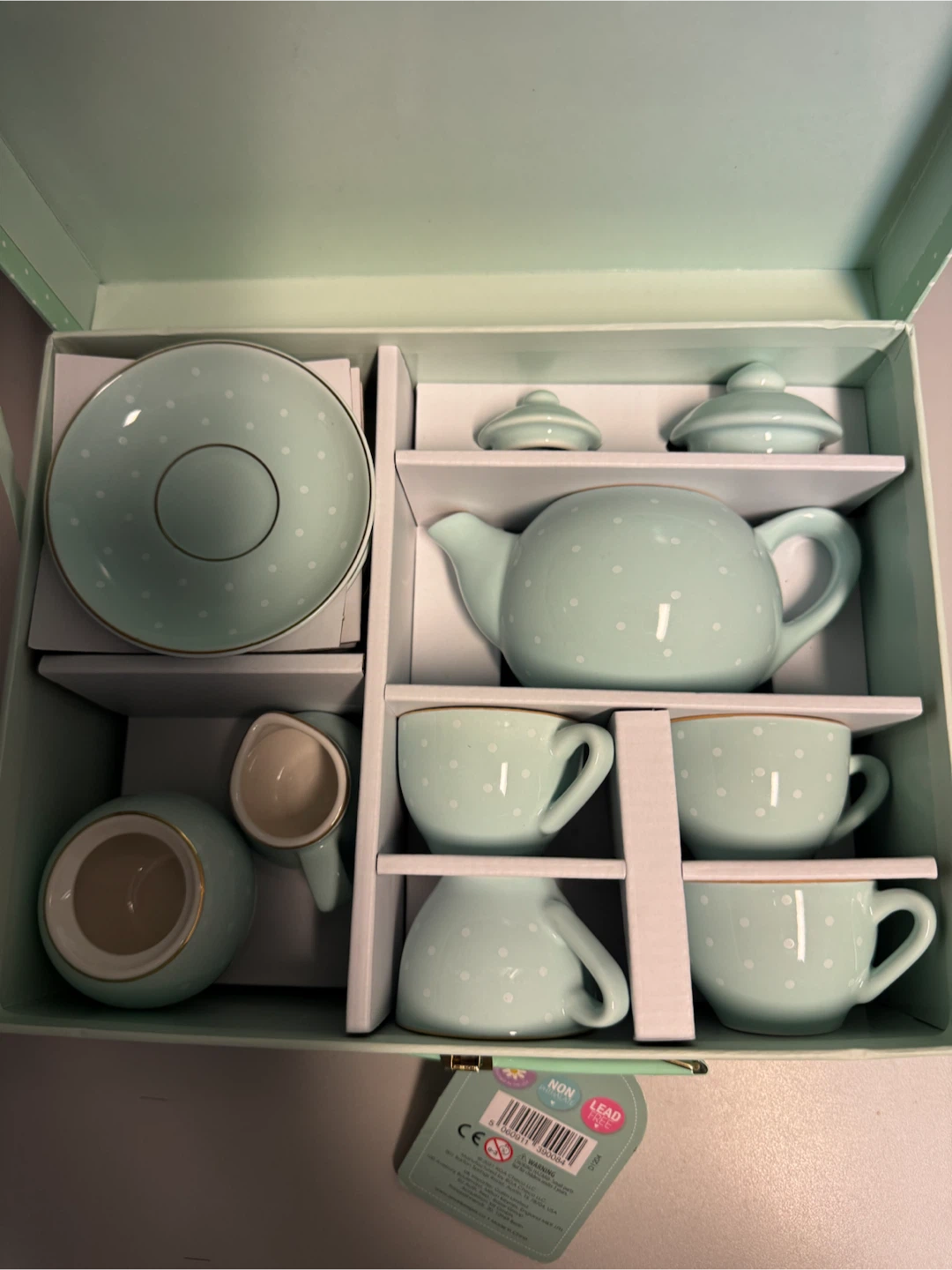 Porcelain Tea Set with Bunny Design - photo 2