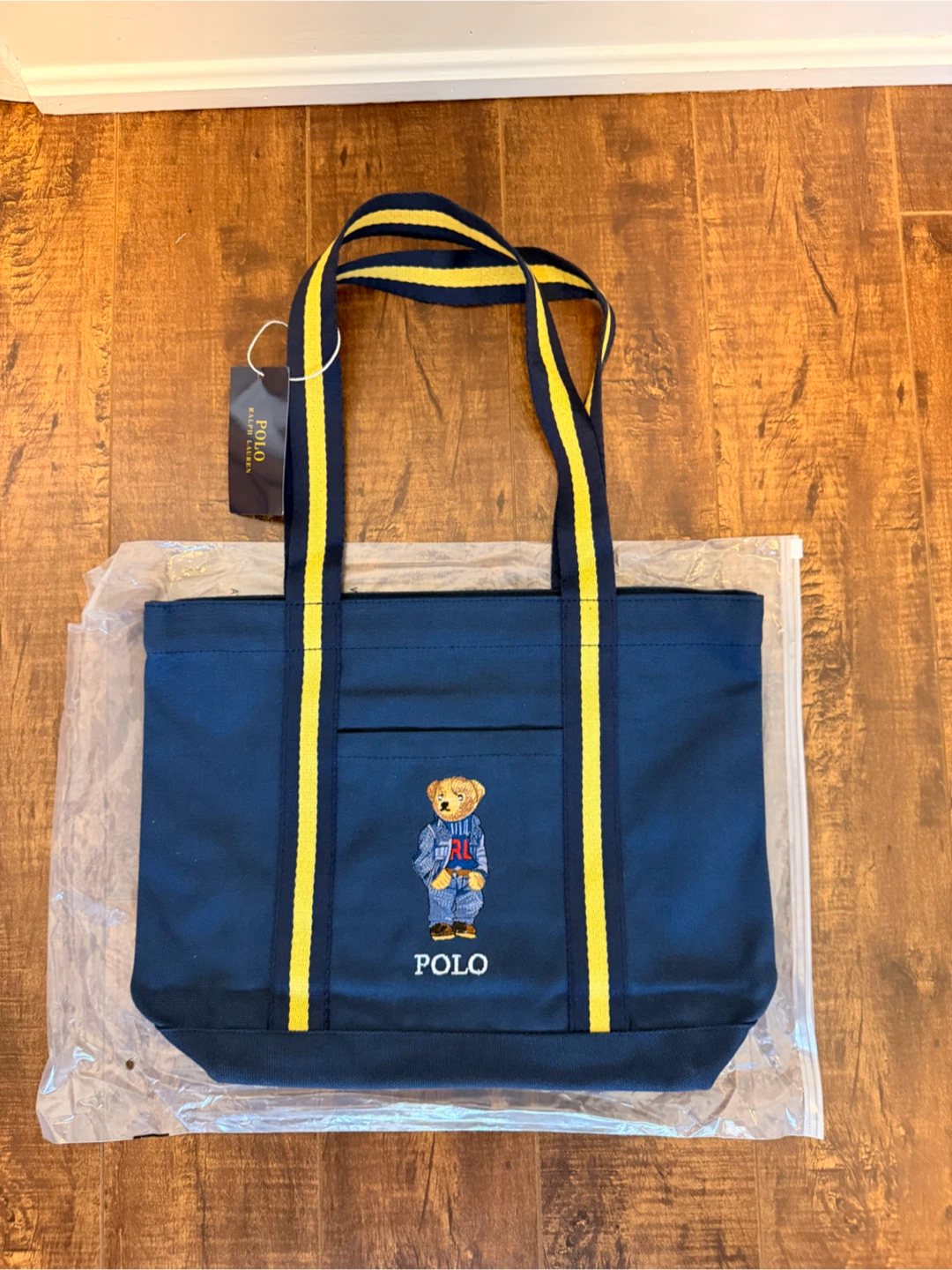 Polo Ralph Lauren Canvas Tote Bag Bear Navy (Japan Exclusive)