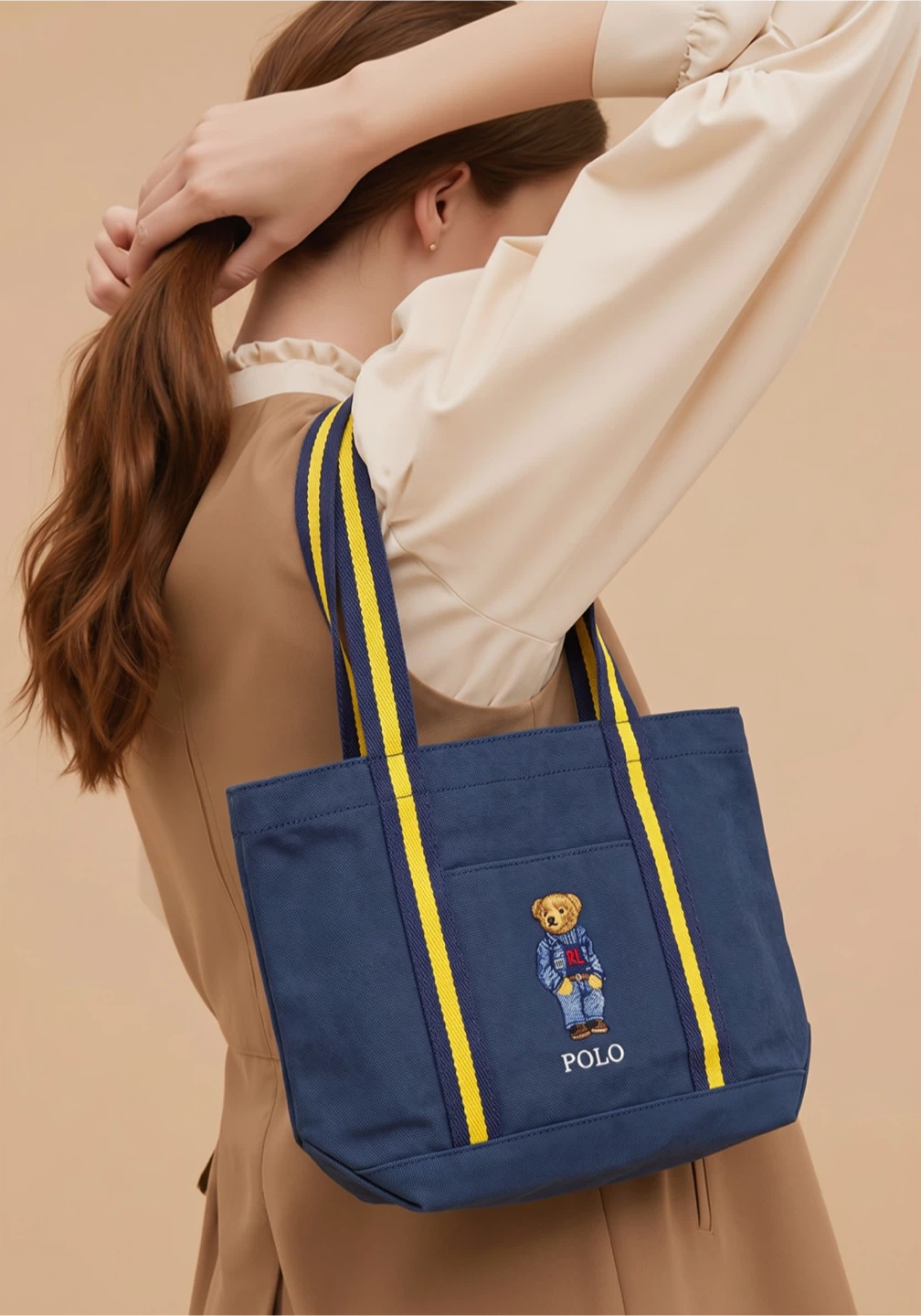 Polo Ralph Lauren Canvas Tote Bag Bear Navy (Japan Exclusive) - photo 5