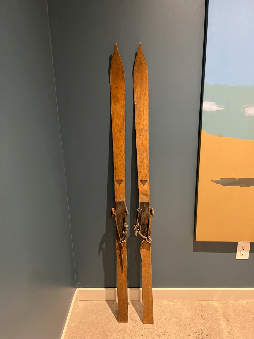 Vintage wooden skis Peterborough Canoe Company 1930’s