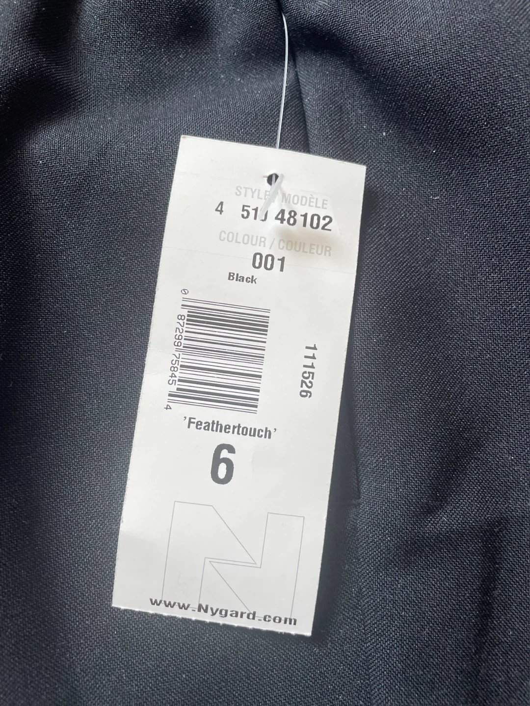 NEW. Nygard Petite Black 'Feathertouch' Pants Size 6P - photo 3