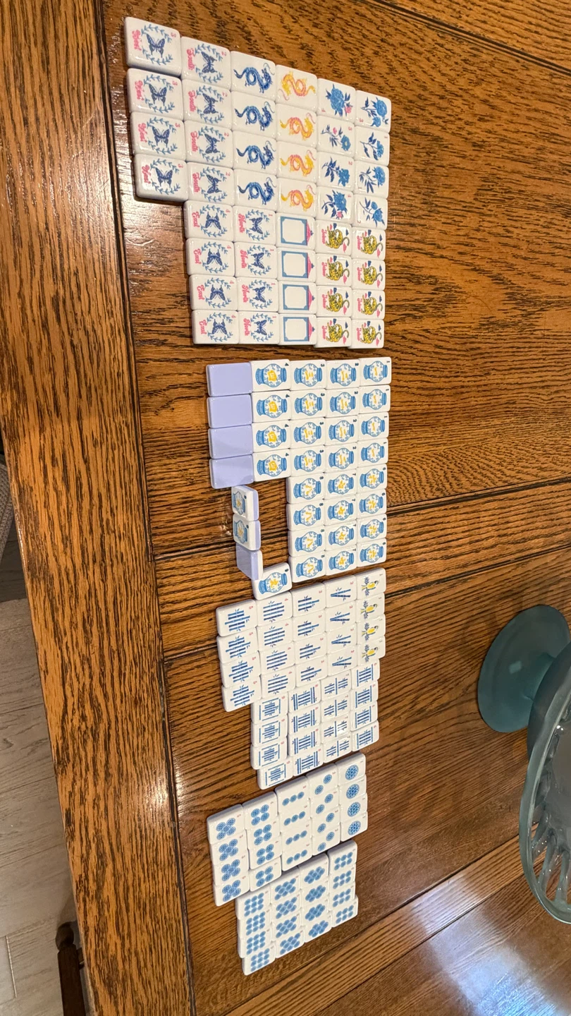 Mahjong Set - Decorative Tiles