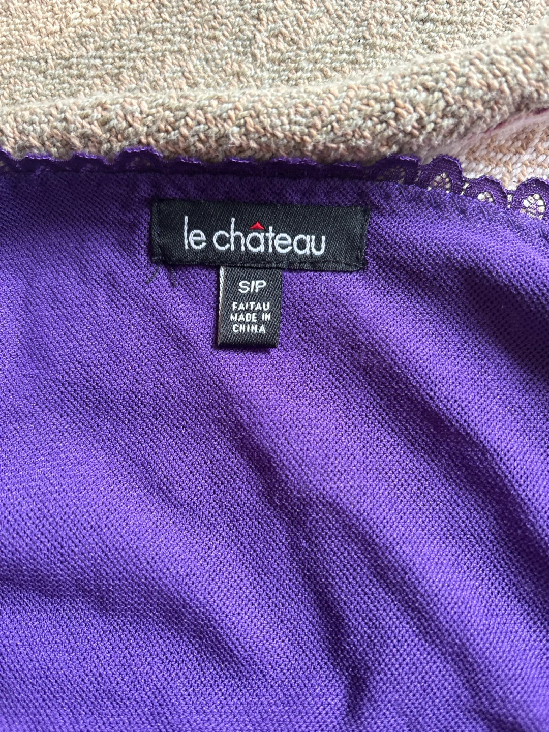 Le Chateau Purple Lace Halter Top - photo 3