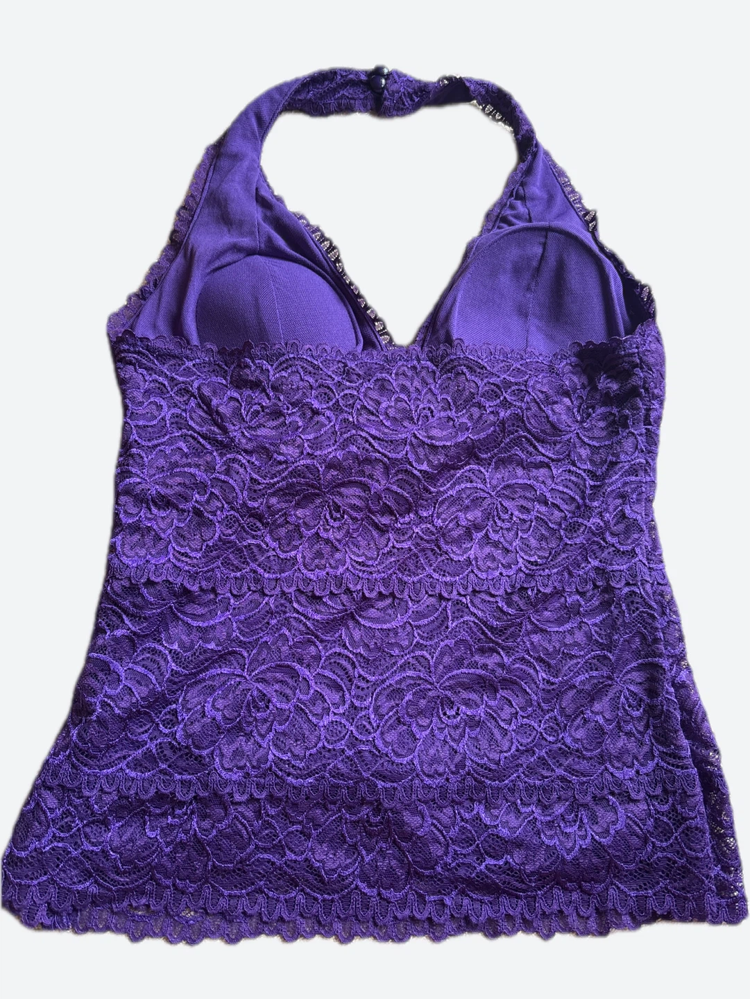 Le Chateau Purple Lace Halter Top - photo 2