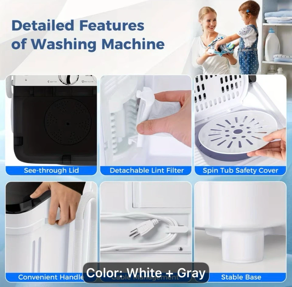 Washer & Spinner Combo 17.6 LBS Capacity - photo 2