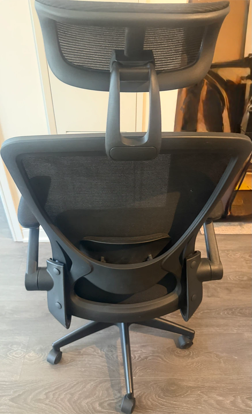 Black Mesh Ergonomic Office Chair with Headrest - photo 3