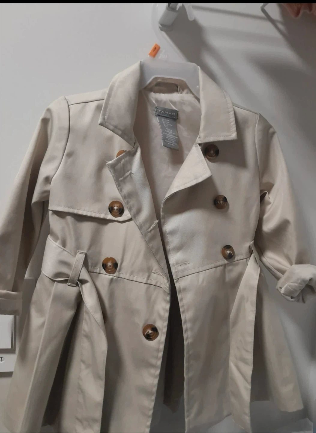 Tahari Beige Trench Coat